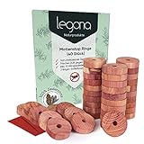 Legona® 40x Natürlicher Bio Mottenschutz aus Zedernholz / 100% Naturprodukt -...