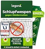 Legona® - Schlupfwespen gegen Kleidermotten / 15x Trigram-Karte à 1 Lieferung/Effektive...